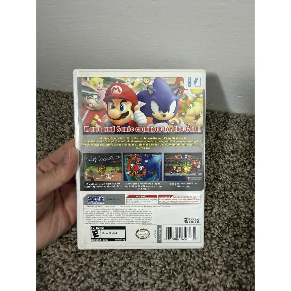 SEGA Mario & Sonic Olympic Winter Games Nintendo Wii Sports Multiplayer NTSC-U/C